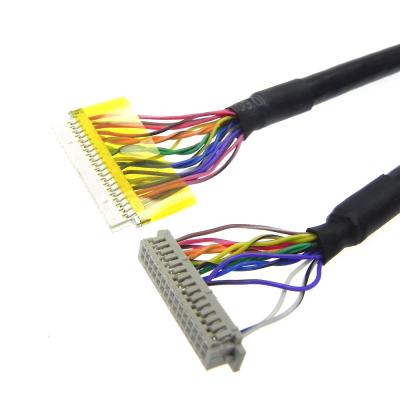 China Electronic DF19 HOURS to DF13 30 pin lvds cable to lcd screen led converter cable for sale