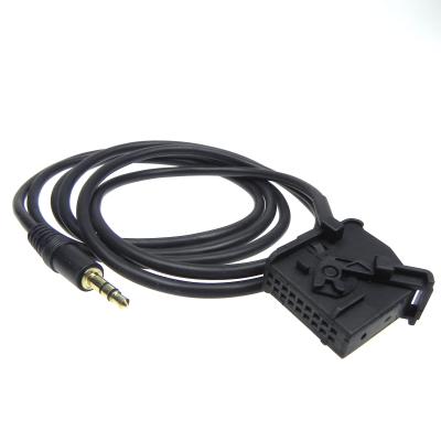 China Male 18pin AUX. Mercedes Command 2.0 DVD Player Mercedes Car Cable AUX. EN audio cable for sale