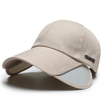 China 2022 New Adjustable COMMON Brim Cotton Leisure Hats Outdoor Fishing Baseball Cap for sale