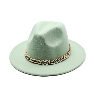 China Wholesale Vintage high quality men's fashion hat jazz character 2022 wool women's wide brim felt hat hats for sale