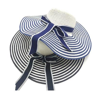 China Wholesale Luxury Summer Women's Wide Brim Character OEM Beach Custom Logo Straw Hats Hats for sale