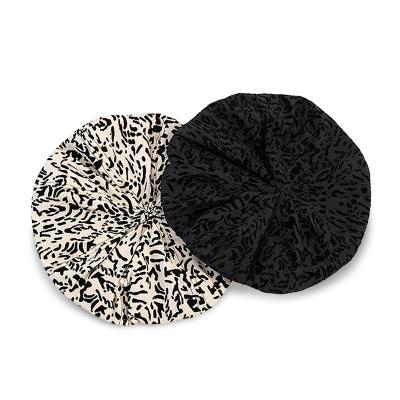 China Custom Made High Quality Fashion Leopard Print Cotton Vintage Designer Beret Hat For Women for sale