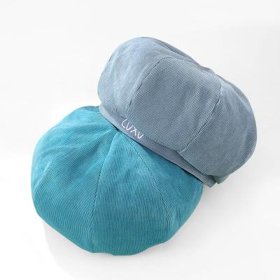 China Wholesale Custom Painter Hat High Quality Fashion Corduroy Vintage Designer Beret Hat for sale