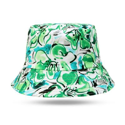 China Character Summer Visor Hat Adult Outdoor Custom Wholesale Fashion Printed Bucket Hats for sale