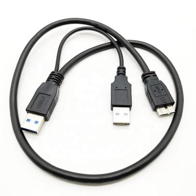 China HDD USB 3.0 Type A To USB Micro-B Y Form High Speed ​​Cable For External Hard Drive for sale