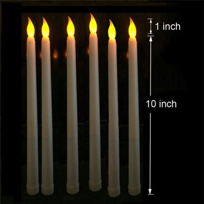 China Romantic Candlelight 28cm LED Candle Light Candles with Battery Remote Flickering Realistic Flameless Window Candle Lights Realistic Battery Operated Candle for sale