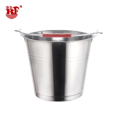 China Stainless Steel Sustainable Pail Stainless Steel Pail Bucket With Handle for sale