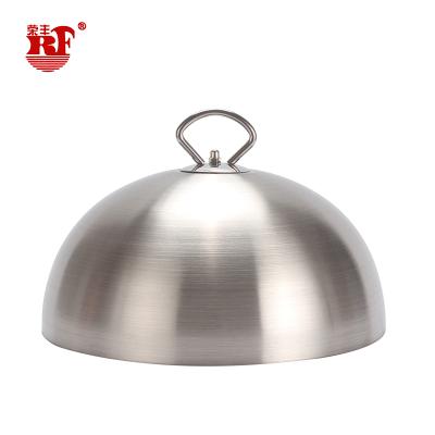 China Factory direct workable stainless steel metal dome food cover for kitchen for sale