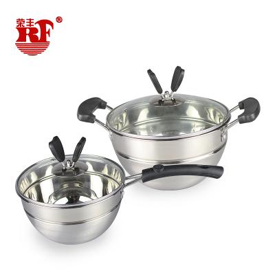 China Sustainable Colorful Stainless Steel Pot , Bright Surface , Cooking Beware Dinnerware Sets Arcopal Butterfly for sale