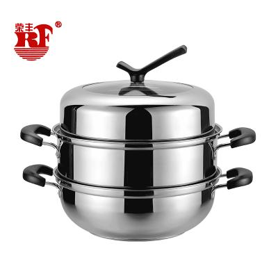 China Sustainable Food Steamer Pot Chinese Stainless Steel Bun Steamer Dumpling Steamer for sale