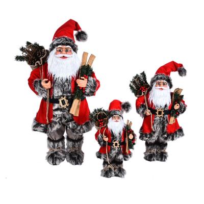 China Promotion Christmas Gift Santa Claus Decoration Doll Christmas Santa Claus Figure for sale