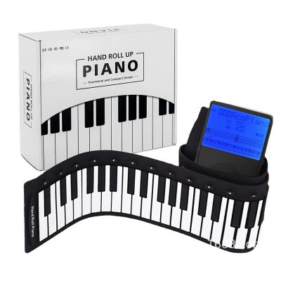 China OriginalHI Cheap Musical Instrument Roll 88 Key Keyboard Piano Digital Electronic Desktop Folding Organ 29*23*9.5cm for sale