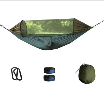 China Mosquito repellent/carrying piece/large strong/breathable & Comfortable Outdoor Portable Hammock Stand Folding Camping Tent Hammock for sale