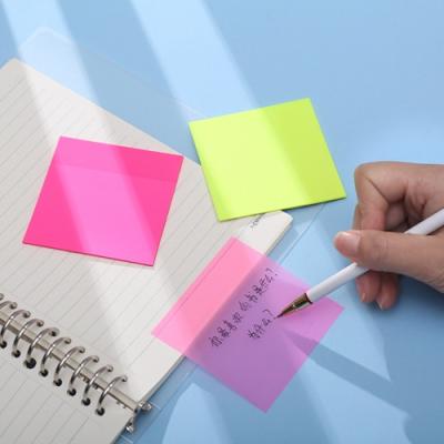 China Circle Neutral Paper Color Self Adhesive Tabbed Super Custom Shaped Cute Pet Transparent Sticky Notes, 3x3 Sticky Notes Memo Pad for sale