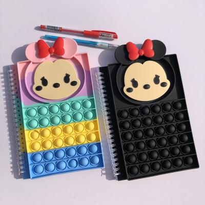 China Popular Colorful Loose Leaf Bubble Notebook Stress Reliever Notebook for sale