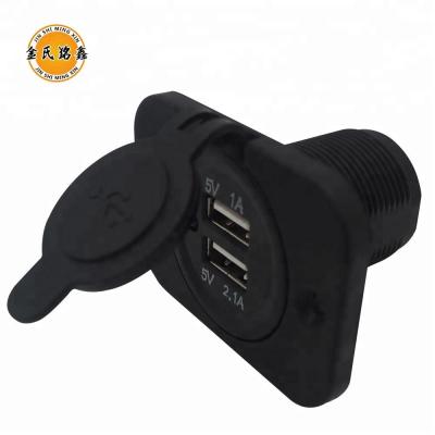 China Waterproof MX Car Charger 3.1A 2 Port Dual USB Socket 12 Volt Outlet With LED For Motorcycle Car Boat for sale