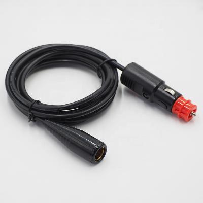 China Motrocycle Car Male To Female Car Cigarette Lighter Motorcycle 12V Cable With Plugs For Real Type BMW for sale