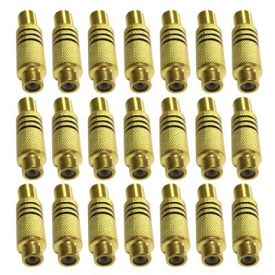 China audio & Hot Sale W Video Spring Adapter Gold Plated Female RCA Connectors for sale