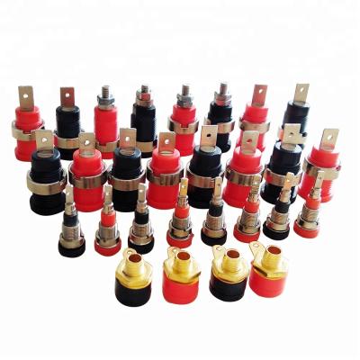 China PCB 4mm Banana Socket Brass With Red Black Nickel Plated for sale