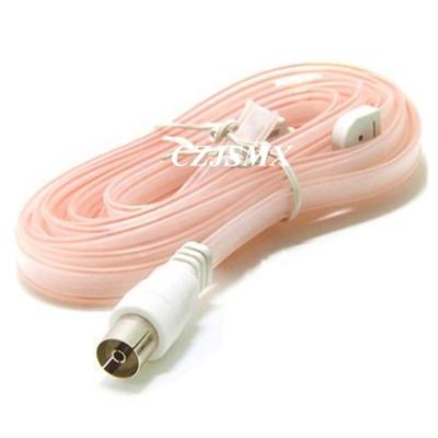 China PE MX FM Radio Receiver Indoor Folded Stereo Dipole Antenna With Screw On RF Male Connector or RF Female Connector for sale