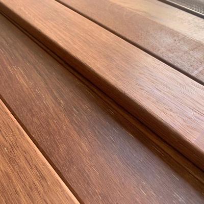 China Modern Outdoor Solid Natural Wood Flooring African Species 19mm for sale