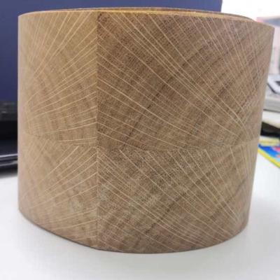 China End Grain Oak Veneer Dark Edging 0.80mm Special Production Modern Way for sale