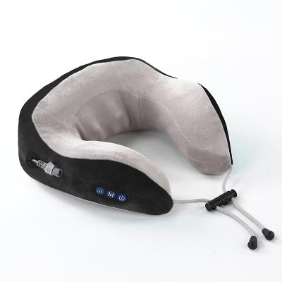 China 2022 Comfortable Portable Wireless Neck Massage Machine Heating Vibration Massage Kneading Cervical Pillow for sale