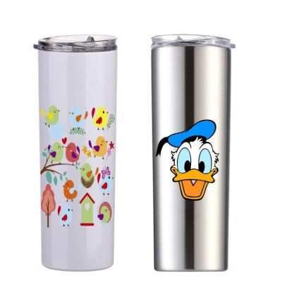 China RTS Viable Stainless Steel Lean Tumbler 16 oz 20 oz 30 oz Straight Lean Double Wall Vacuum Insulator Cup With Lid for sale