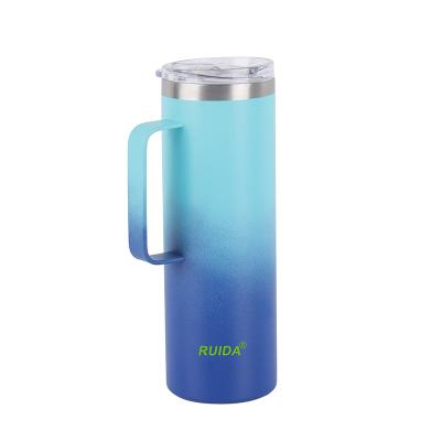 China New Design Stocked Thermal Mug With Handle Logo Custom Vacuum Insulated Stainless Steel Water Bottle for sale