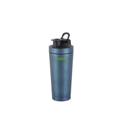 China 2021 Disposable BPA Free Gym Shaker Bottle Stainless Steel Protein Double Wall Vacuum Insulator Bottles Cup With Lid for sale