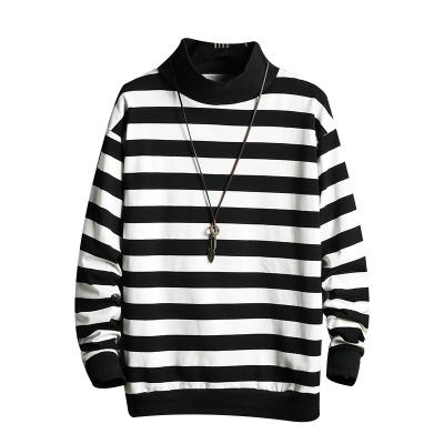 China 2022 OEM Cheap Anti-pilling Men's Long Sleeve T-Shirts With Cotton Supply Quickly Add Logo Free Stripe Long Sleeve T-shirt for sale