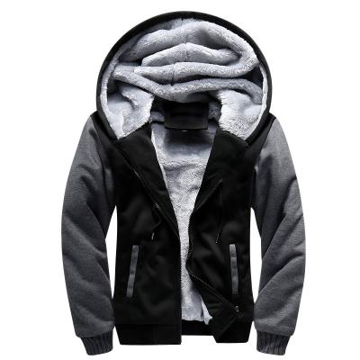 China Breathable Mens Warm Zipper Hoodie Fleece Interior For Winter Sweater for sale