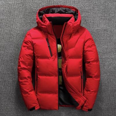 China 2021 OEM Custom Logo Men's Breathable Down Coat Wear Eco-friendly Winter Jacket Men Warm Short Down Jacket for sale