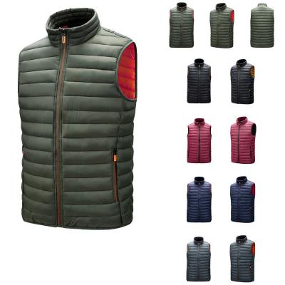 China Shell Vest Custom Mens Winter waterproof QUICK DRY padding fleece keep warm stripper vest for sale