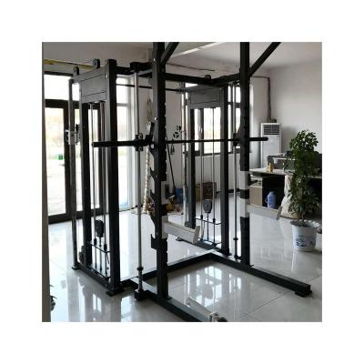 China Multi Equipment Smith Machine Gym Squat Rack Commercial Barbell Bench Weightlifting Device Factory Supply Factory Use Station Gym Rack for sale