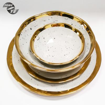 China High Quality Sustainable Home Decor Porcelain Decorative Elegant Ceramic Dinnerware Set for sale