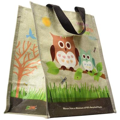 China Custom Logo Super Strong Reusable Laminated PP Woven Shopping Bags Eco Friendly Eco Friendly for sale