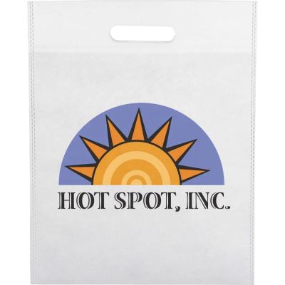 China Logo Print Eco Friendly Custom Cheap Promotional Eco-Friendly Die Cut Show Heat Seal Tote Non Woven Bag for sale