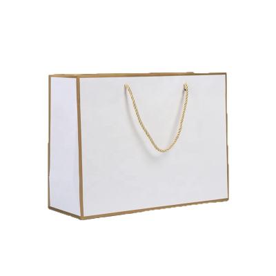 China Custom Printed Recyclable Ivory Board High Quality Paper Bag Recyclable Gift Bag for sale