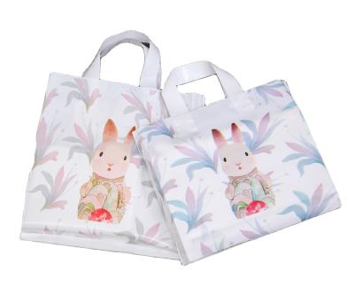 China Wholesale Customized Eco-friendly PE Bag Printed Logo Disposable Shopping Store Plastic Bag for sale