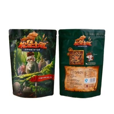 China Aseptic Custom Printed Logo Stand Up Food Packaging Pouches Resealable Ziplock Bags for sale