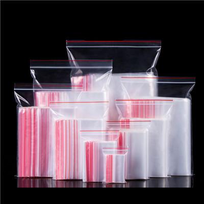 China Moisture Proof Bags Clear Resealable Self Sealing Adhesive Plastic Lip And Cello Tape Poly Bag for sale