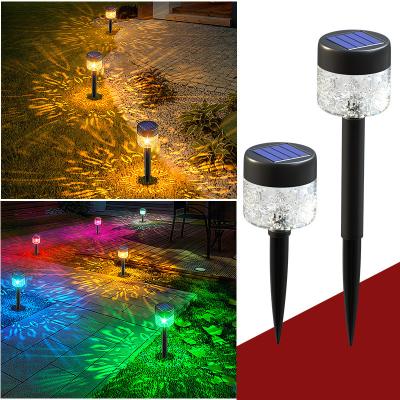 China Garden Solar Lawn Light Solar Ground Lamp Outdoor Garden Sensor Light Waterproof Skeleton Projection Patio Night Lights for sale