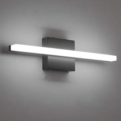 China Modern LED Bathroom Vanity Light Bar 16 Inch 9W Black IP44 Over Mirror Lighting for sale