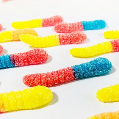 China Natural Colored Chenille Shape Gummy Candy for sale