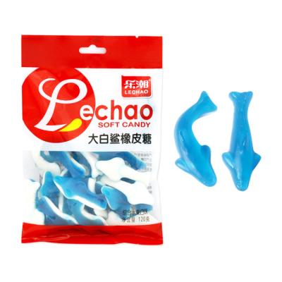 China Normal Fruity Shark Shaped Gummy Bags for sale