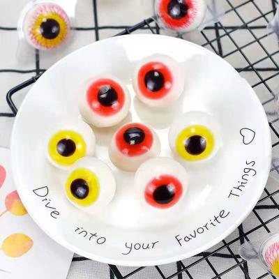 China Natural popular hot-selling eyeball Halloween gummy candy for sale