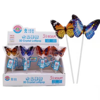 China Natural Butterfly Lollipop 18*28 Net Red Crystal Lollipop Box for sale