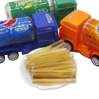 China Cartoon Toys OEM C Rod Candy Strong Toys Beverage Truck Suction 1482 for sale