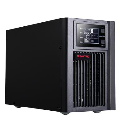 China COMPUTER Online UPS High Frequency Double Conversion UPS 1KVA 2KVA 3KVA  Pure Sine Wave SANTAK C1KS for sale